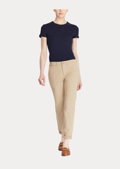 Ralph Lauren Stretch Cotton Skinny Bukser Dame Danmark (CGIRO7290)